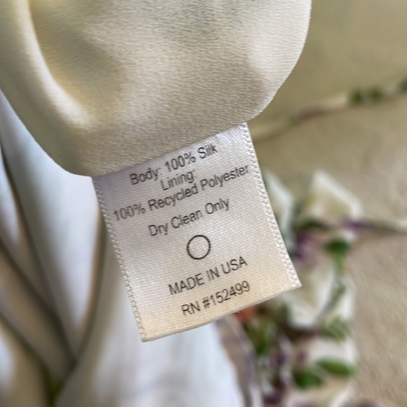 Amour Vert 100% Silk Carla Floral Print Short Shift Dress - Picture 6 of 7